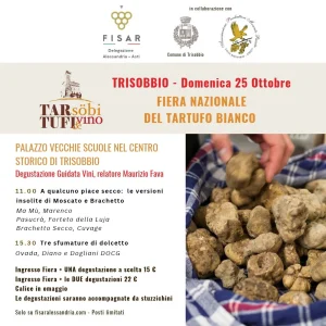 Fiera del Tartufo Bianco di Trisobbio - Degustazione Guidata Vini al Palazzo Vecchie Scuole