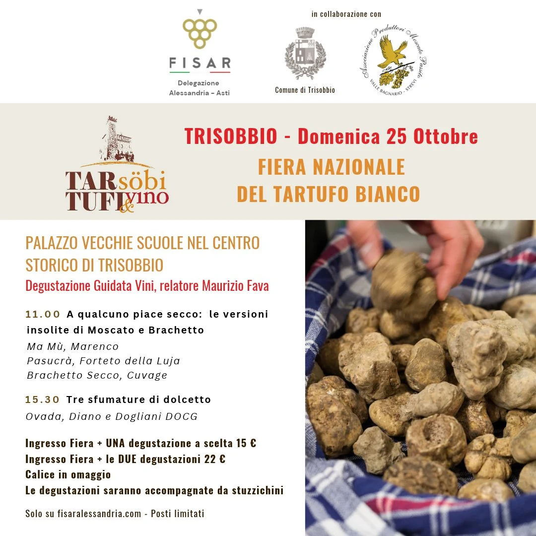 Fiera del Tartufo Bianco di Trisobbio - Degustazione Guidata Vini al Palazzo Vecchie Scuole
